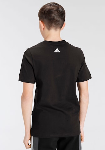 ADIDAS SPORTSWEAR Performance Shirt 'Essentials Linear Logo ' in Black