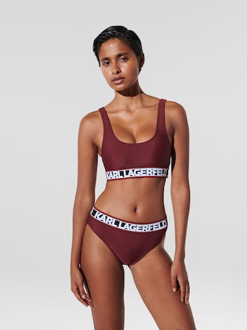 Karl Lagerfeld Bikinihose in Rot