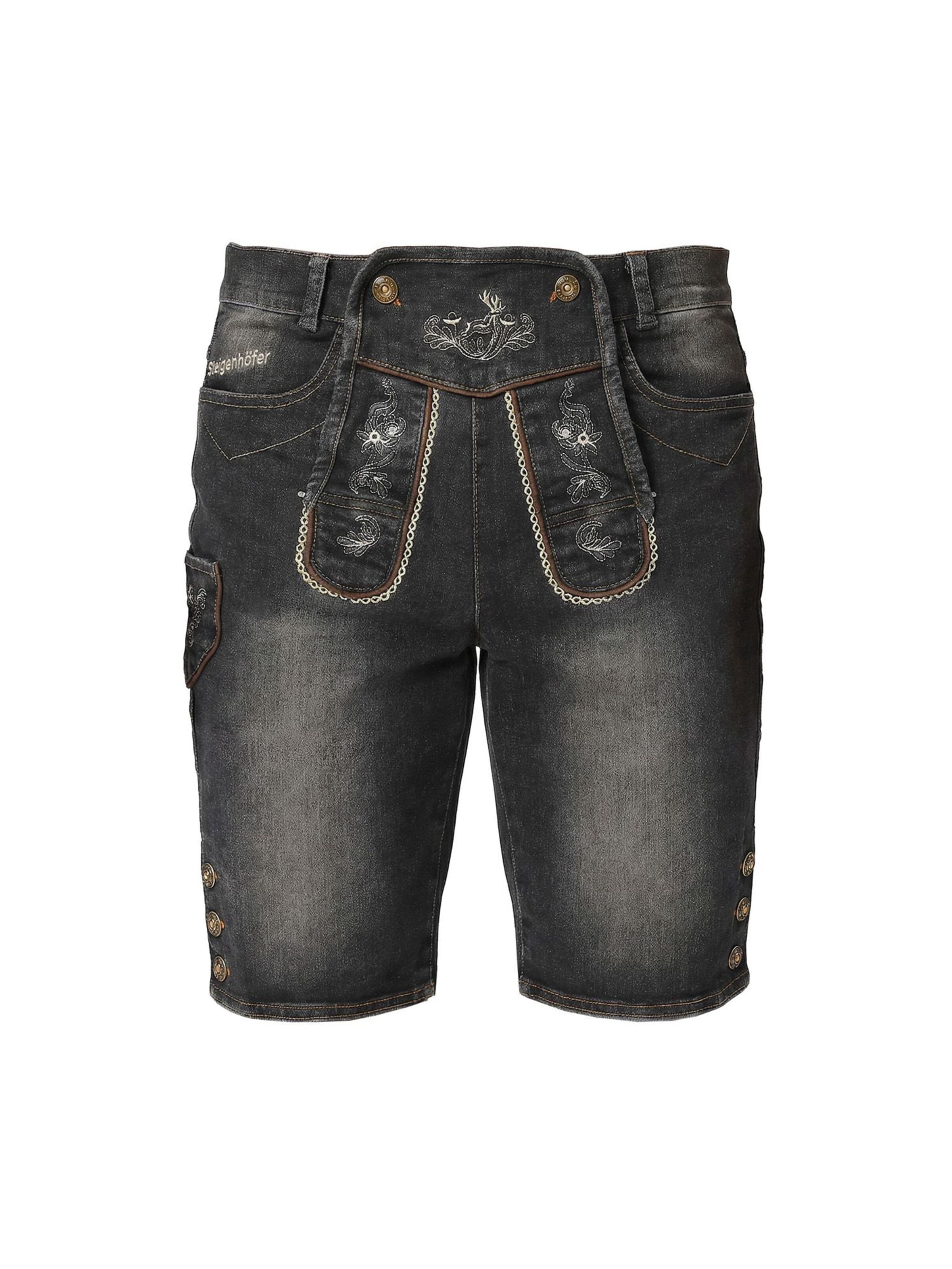 Steigenhöfer Traditional Pants 'Steigenhöfer Jeans Leonard' in 30 in Black, Item view