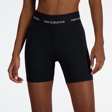 Skinny Pantaloni sportivi 'Sleek 5' di new balance in nero: frontale