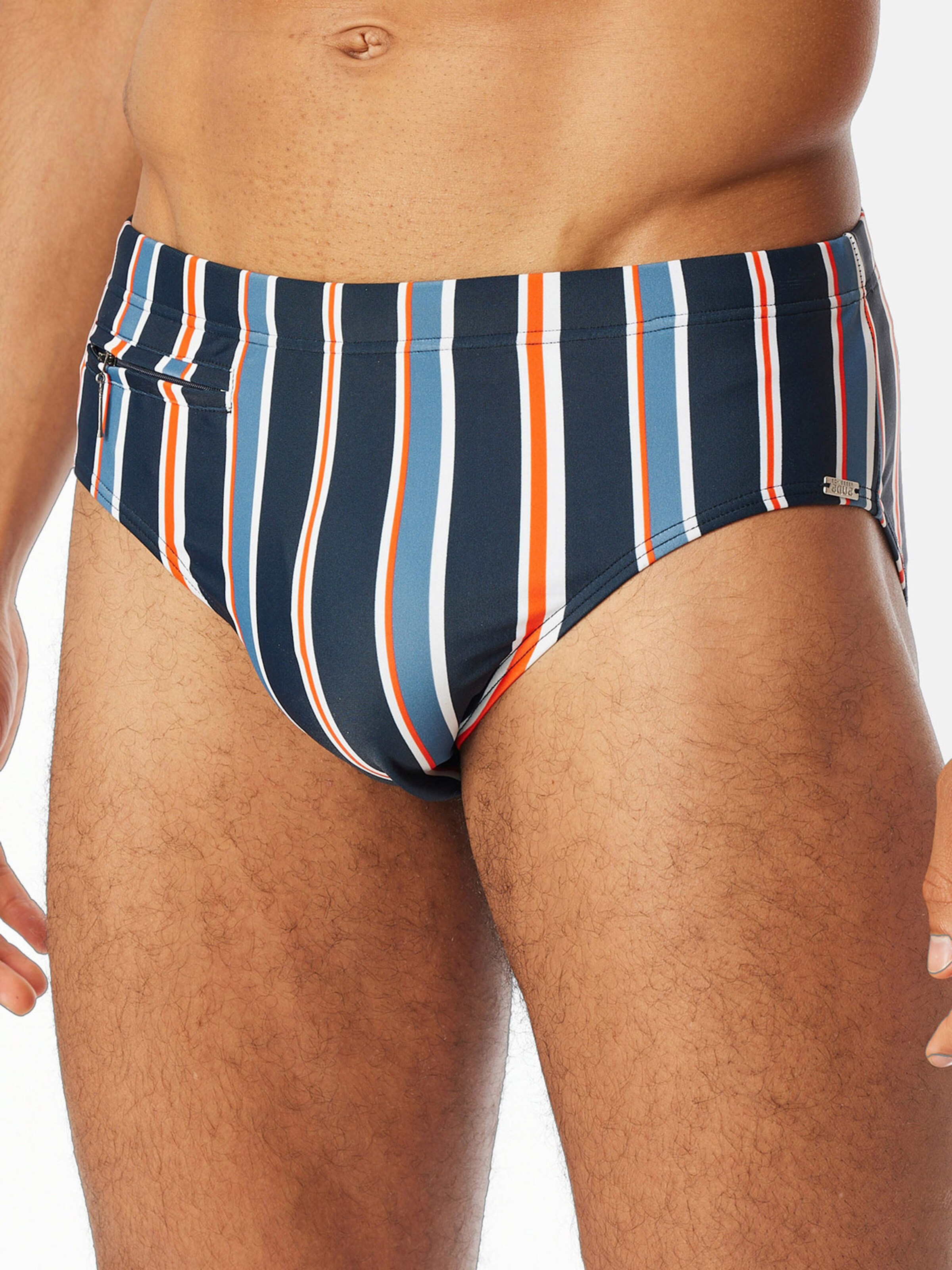 SCHIESSER Bathing trunks ' Komfort - Ocean Swim ' in Blue: front