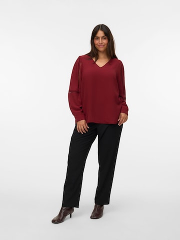 Vero Moda Curve Bluse 'VMCALVA' i rød