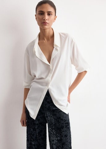 MANGO Wide leg Pants 'Salva-a' in Blue