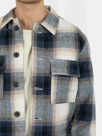 Denim Project Tussenjas ' Check ' in de kleur Wit, Productweergave