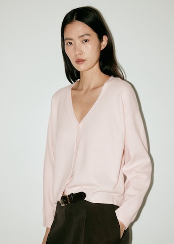 MANGO Cardigan 'NEKKON' i pink: forside