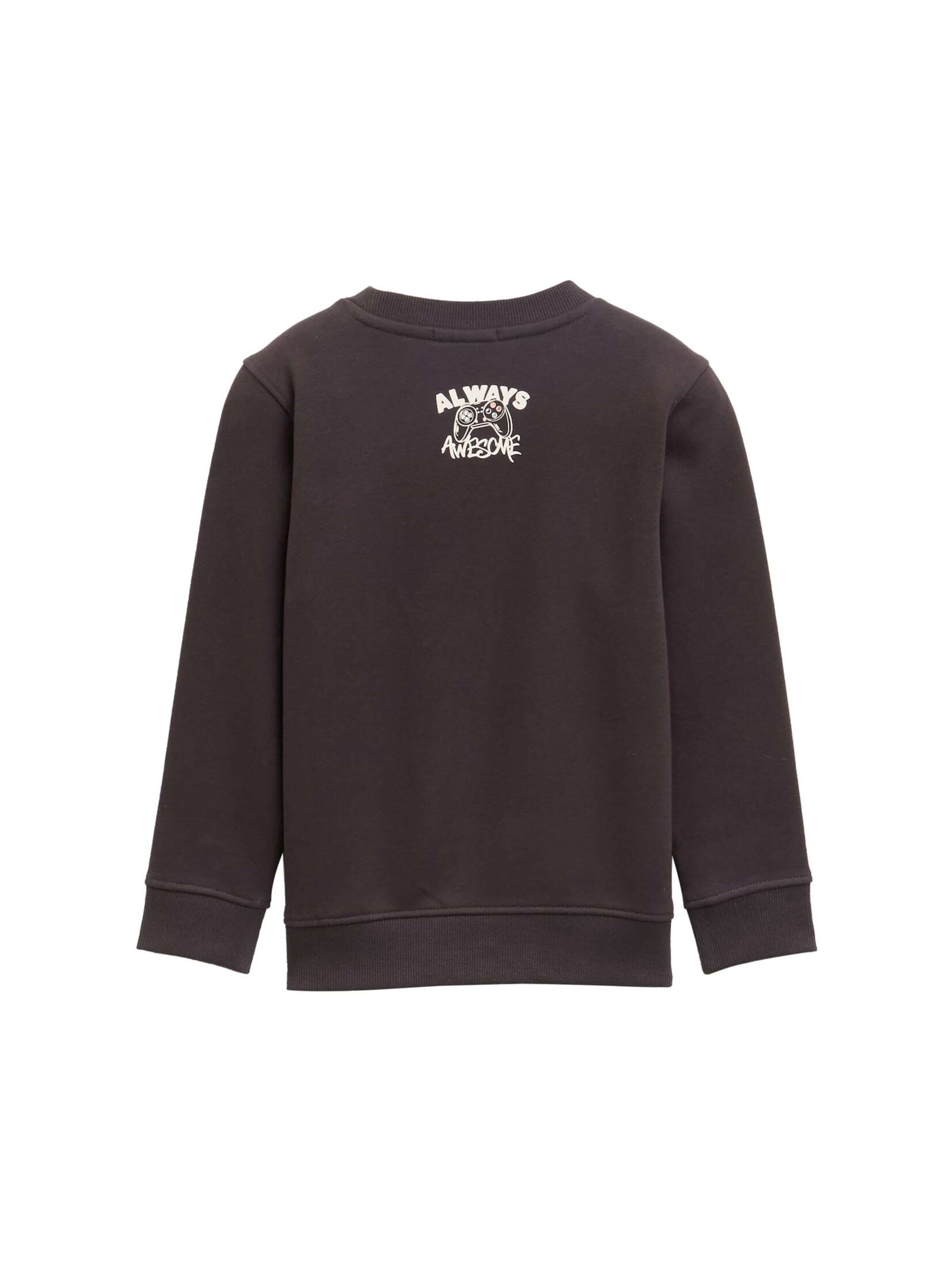 TOM TAILOR Sweatshirt in Grey