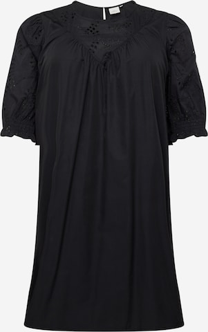ONLY Carmakoma - Vestido 'RAINE' en negro: frente