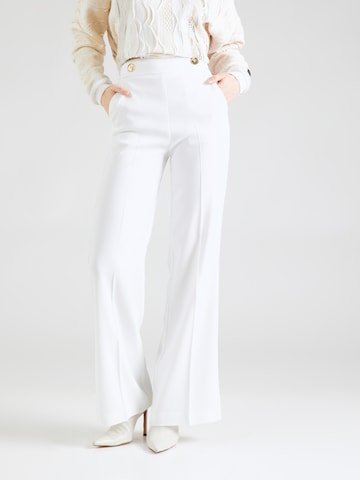 Wide Leg Pantalon à plis PINKO en blanc : devant