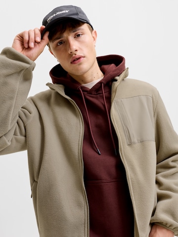 JACK & JONES Jopa iz flisa 'JJEMASON' | rjava barva
