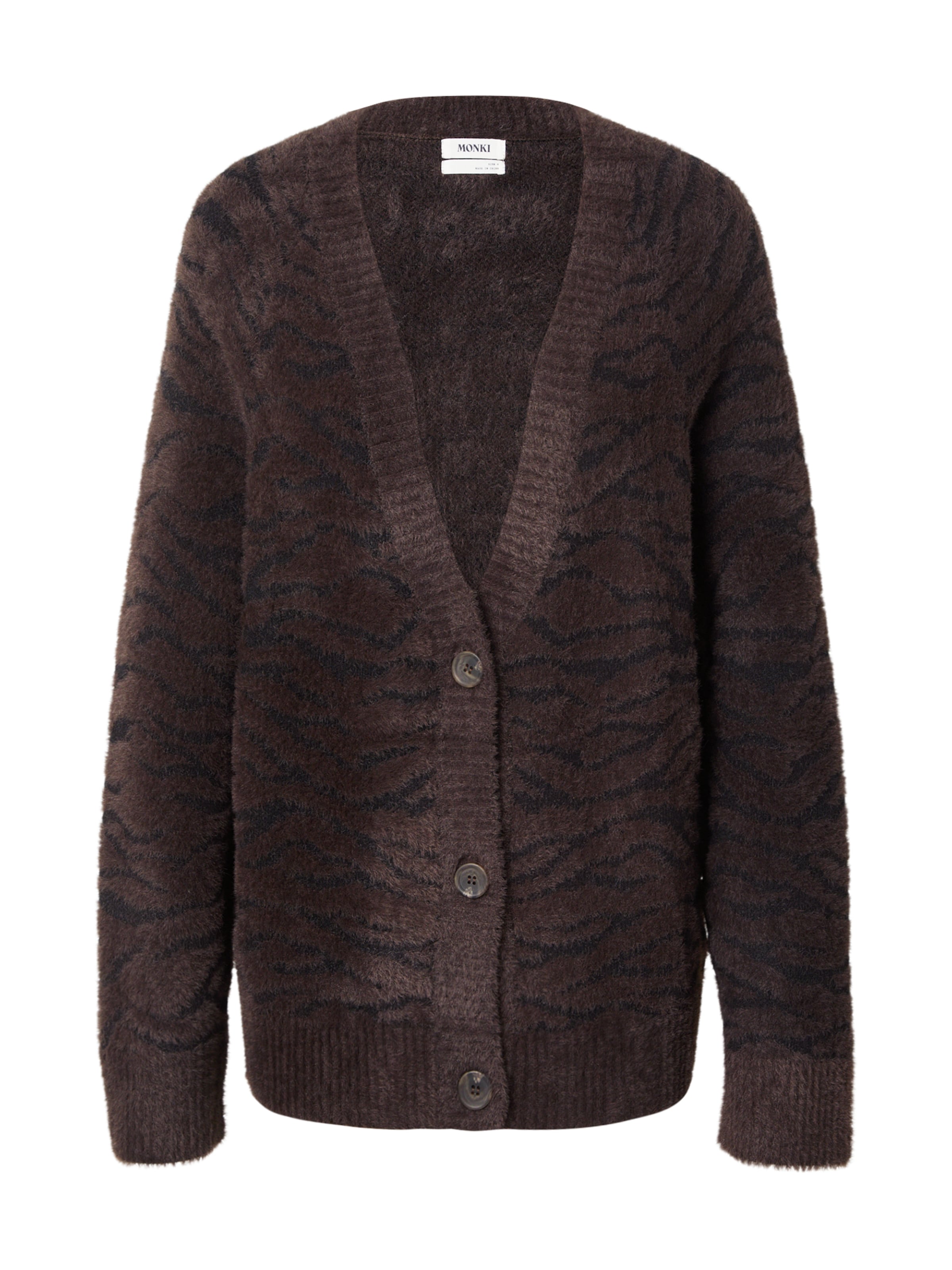 Monki Kardigan w kolorze brązowy: przód