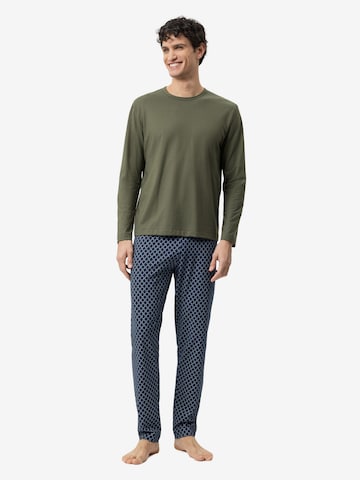 Mey Pyjama lang 'Sleek Circles' in Groen: voorkant