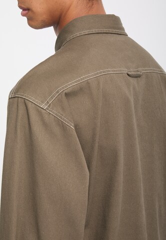 Volcom Comfort Fit Hemd 'Levelstone' in Braun