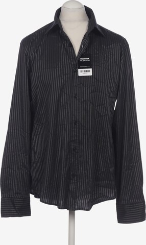 BOSS Black Button Up Shirt in XL in Black: front