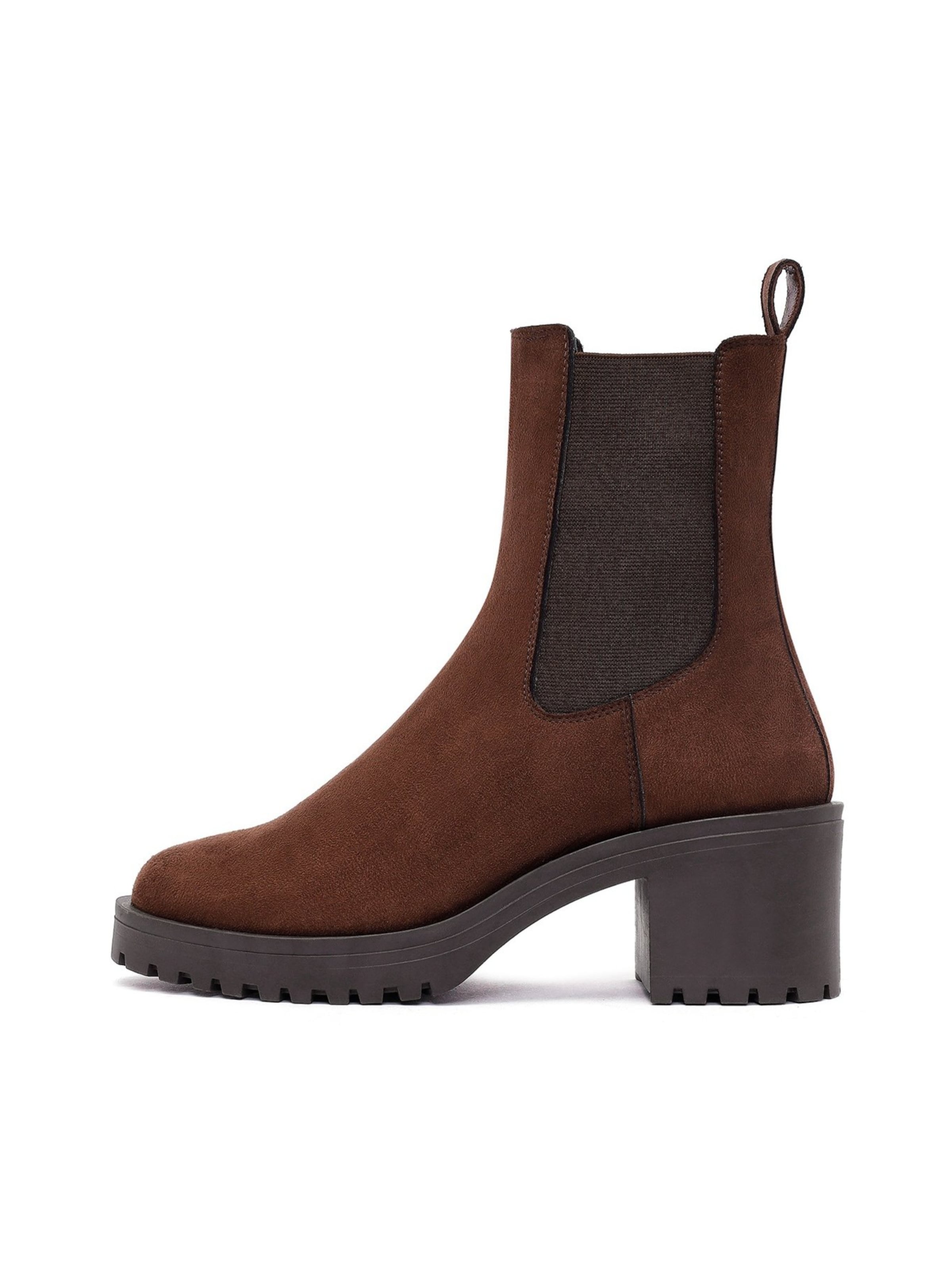 Derimod Enkellaarsje in Bruin: voorkant