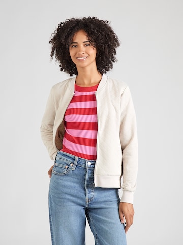 ONLY - Sudadera con cremallera 'ONLJoyce' en gris: frente