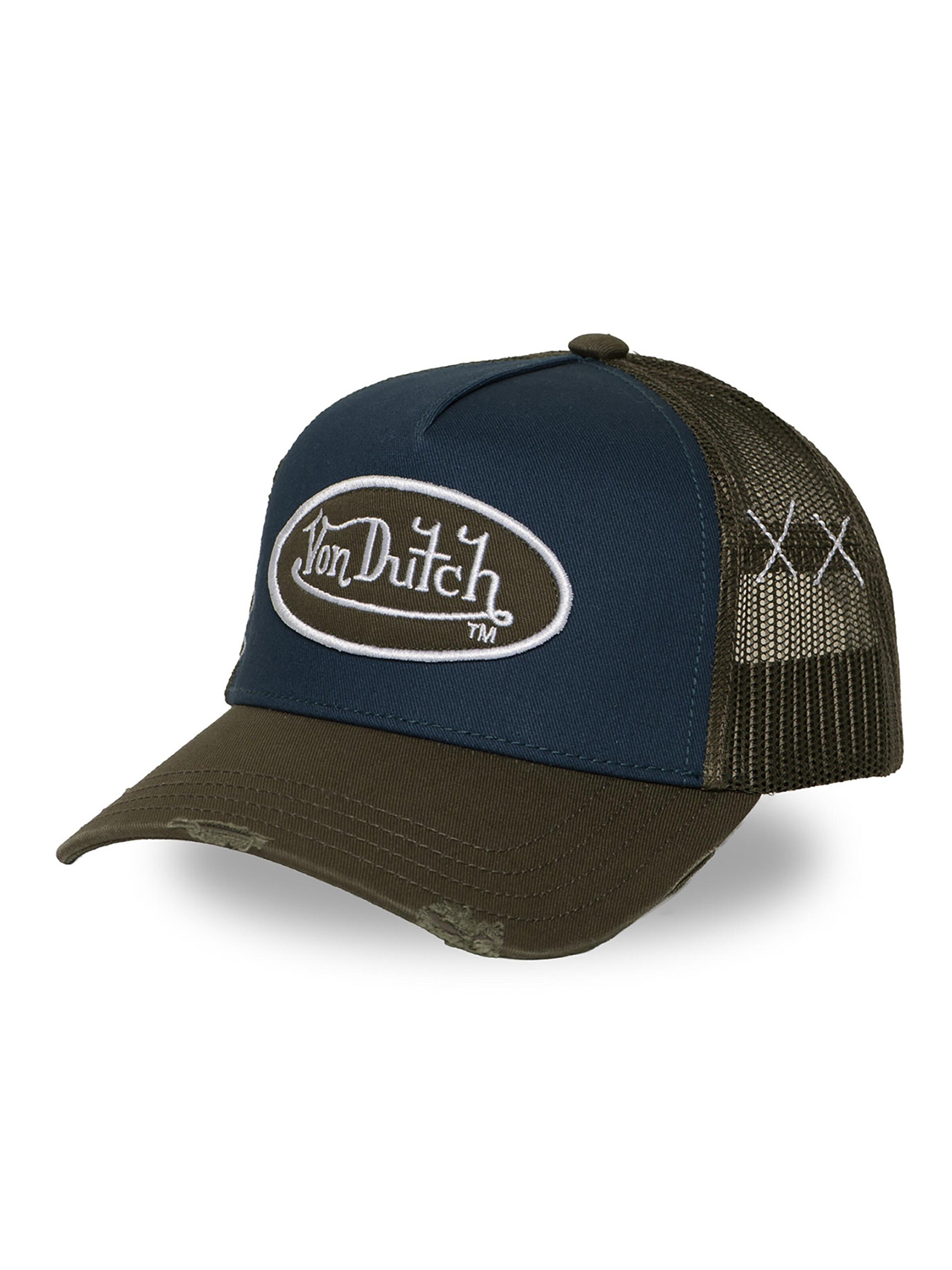 Von Dutch Cap 'Used'‌‌‌‌ in Blau: Vorderseite