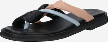 MJUS T-Bar Sandals 'Tweet' in Black: front