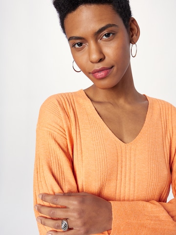 VERO MODA Sweter 'INNIE' w kolorze pomarańczowy