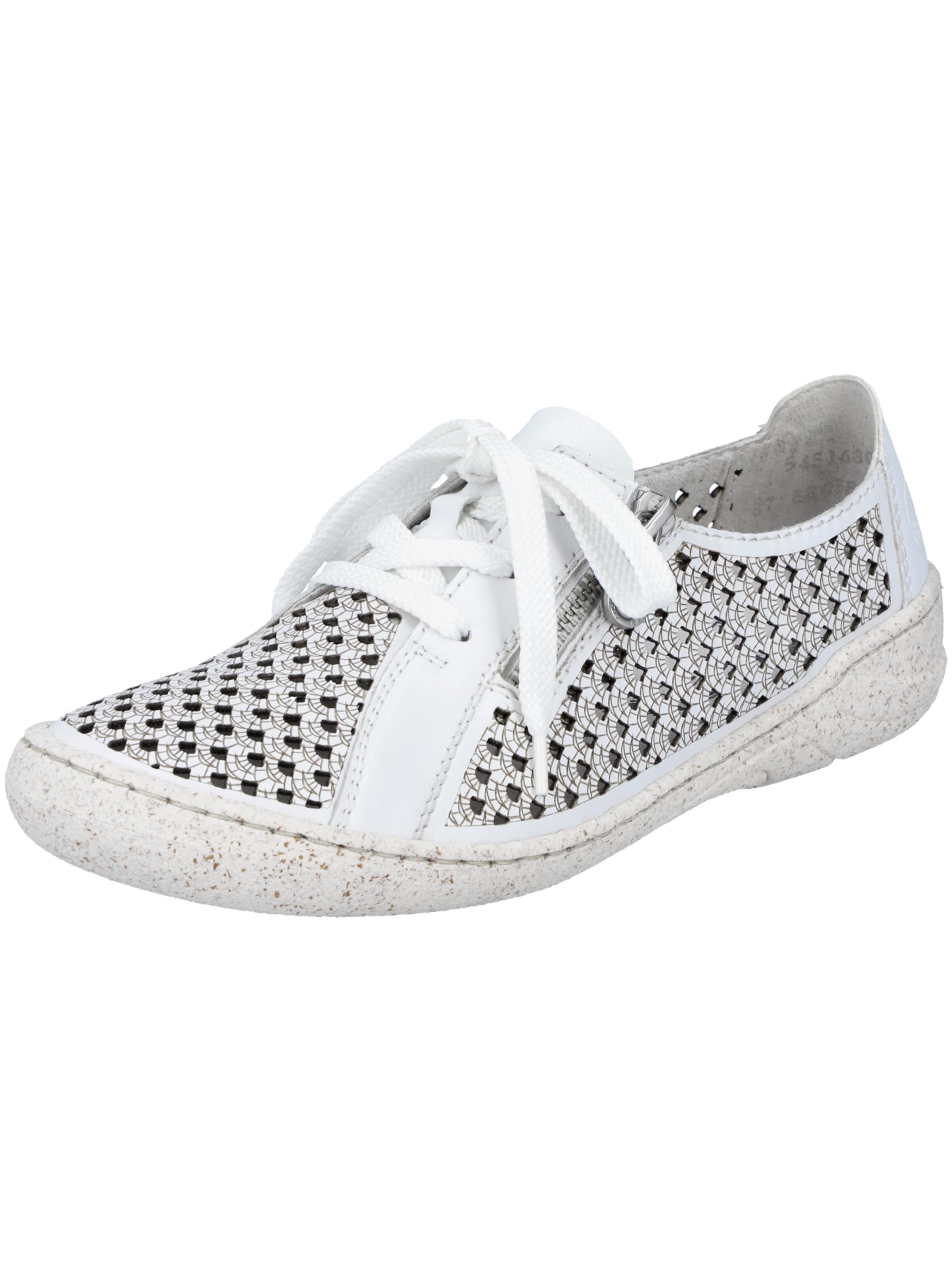 Rieker Lace-Up Shoes in White: front