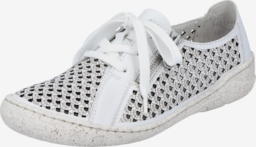 Rieker Lace-Up Shoes in White: front