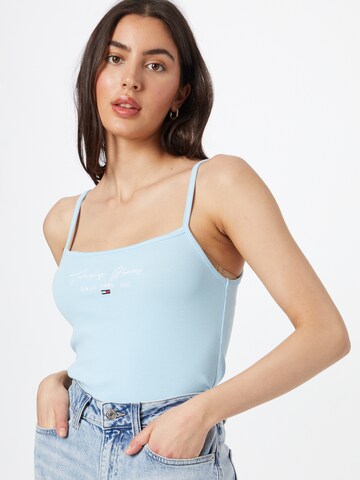 Tommy Jeans Top in Blue: front