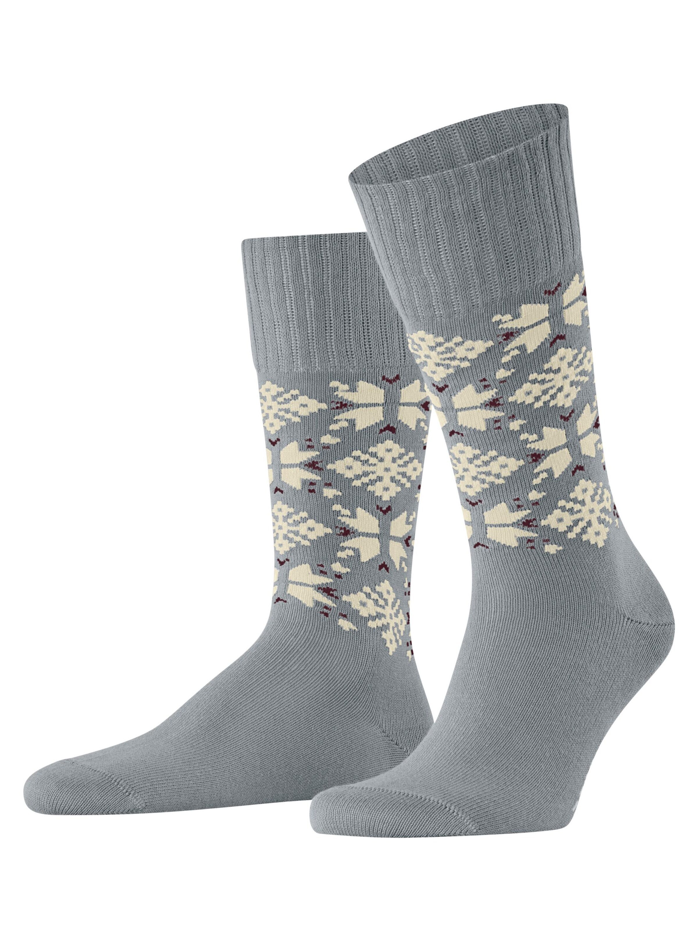 ESPRIT Socks 'Winter Star' in Silver: front