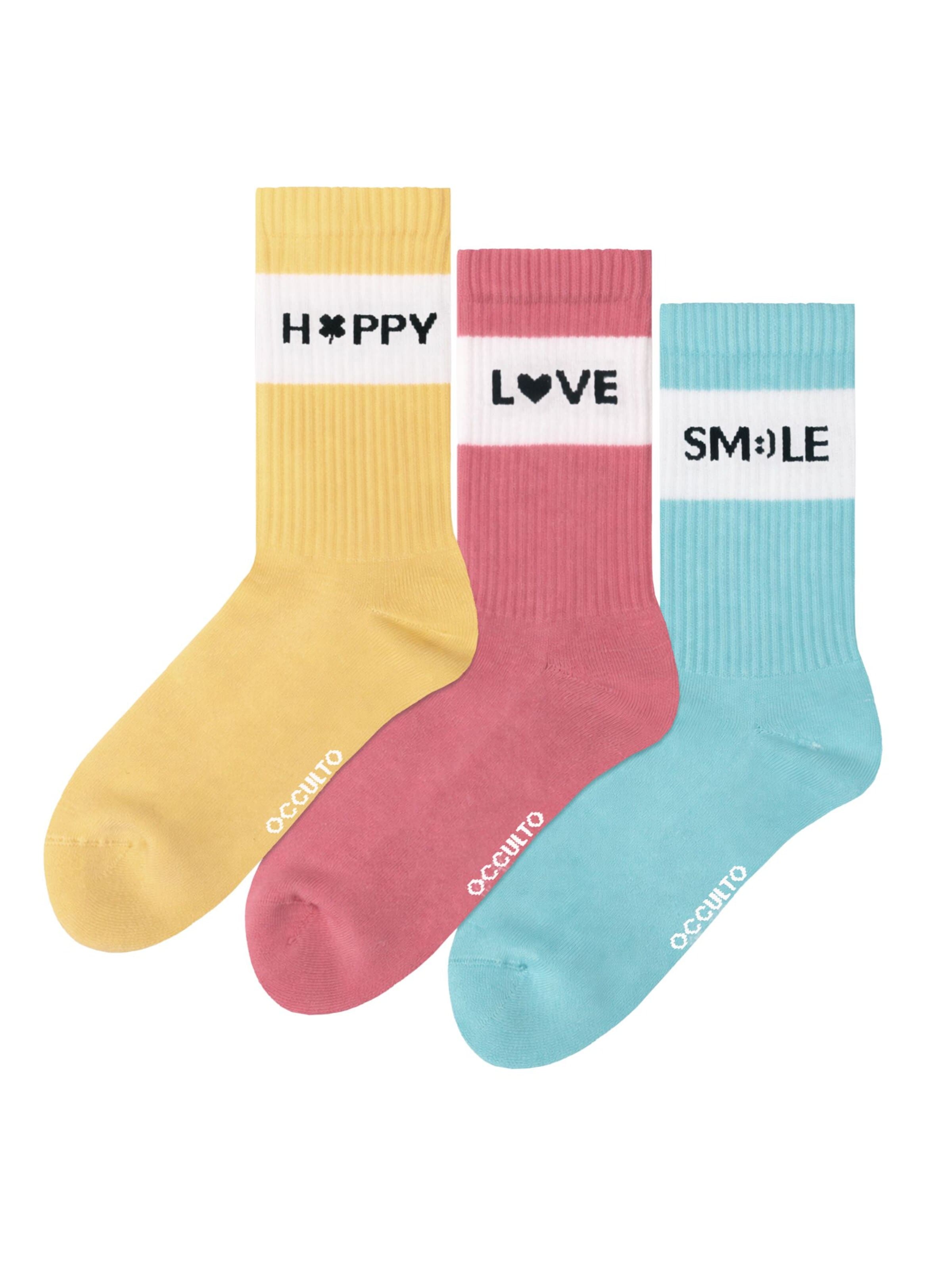 Occulto Athletic Socks 'Elly' in Mixed colors