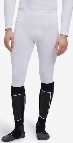 FALKE Workout Pants in White: front