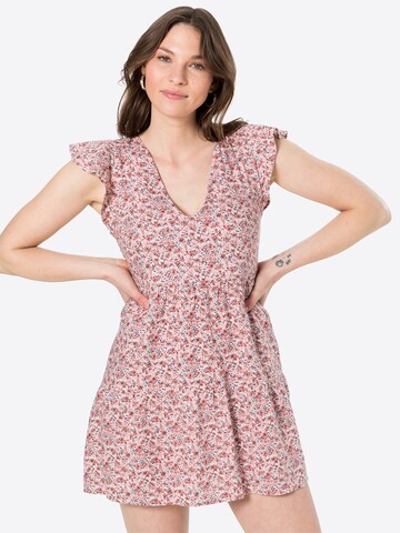 Abercrombie & Fitch Letní šaty – červená: přední strana