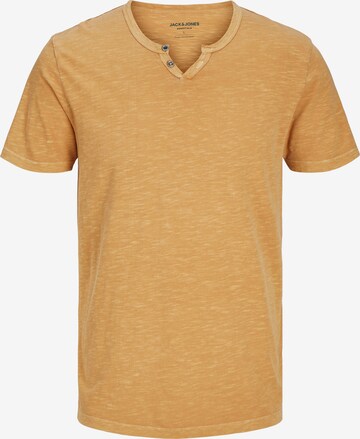 T-Shirt 'SPLIT' JACK & JONES en marron : devant
