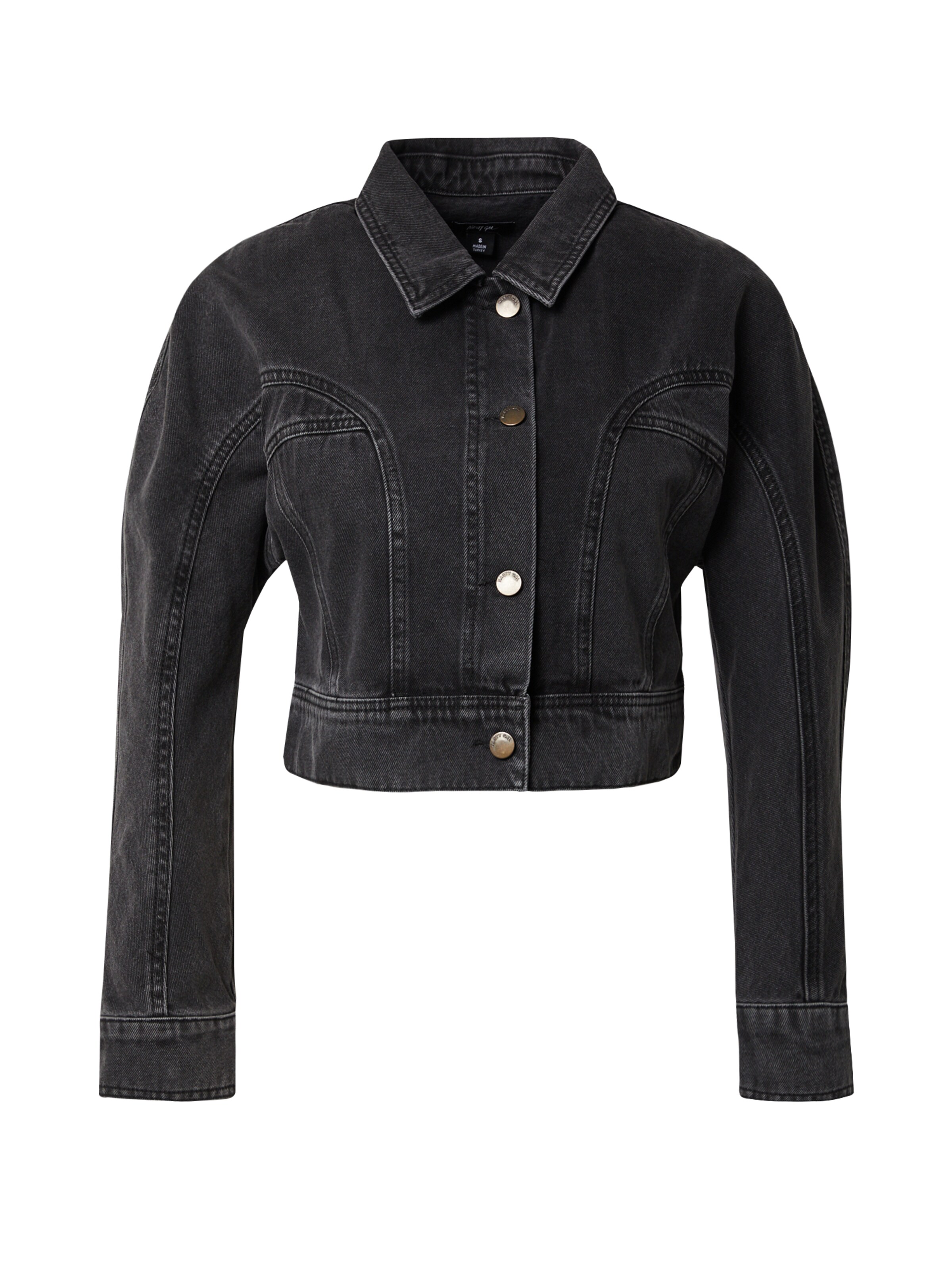 Nasty Gal Преходно яке в черно: отпред