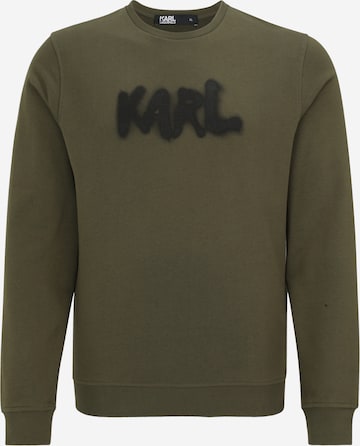 Karl Lagerfeld Sweatshirt in Green: front
