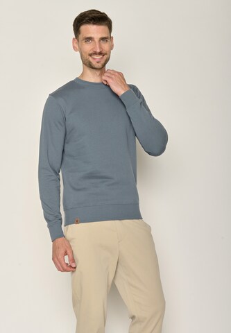 Felpa di GREENBOMB in blu: frontale