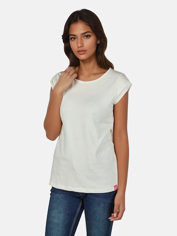 salzhaut T-Shirt 'BIIKE' in Weiß: Vorderseite