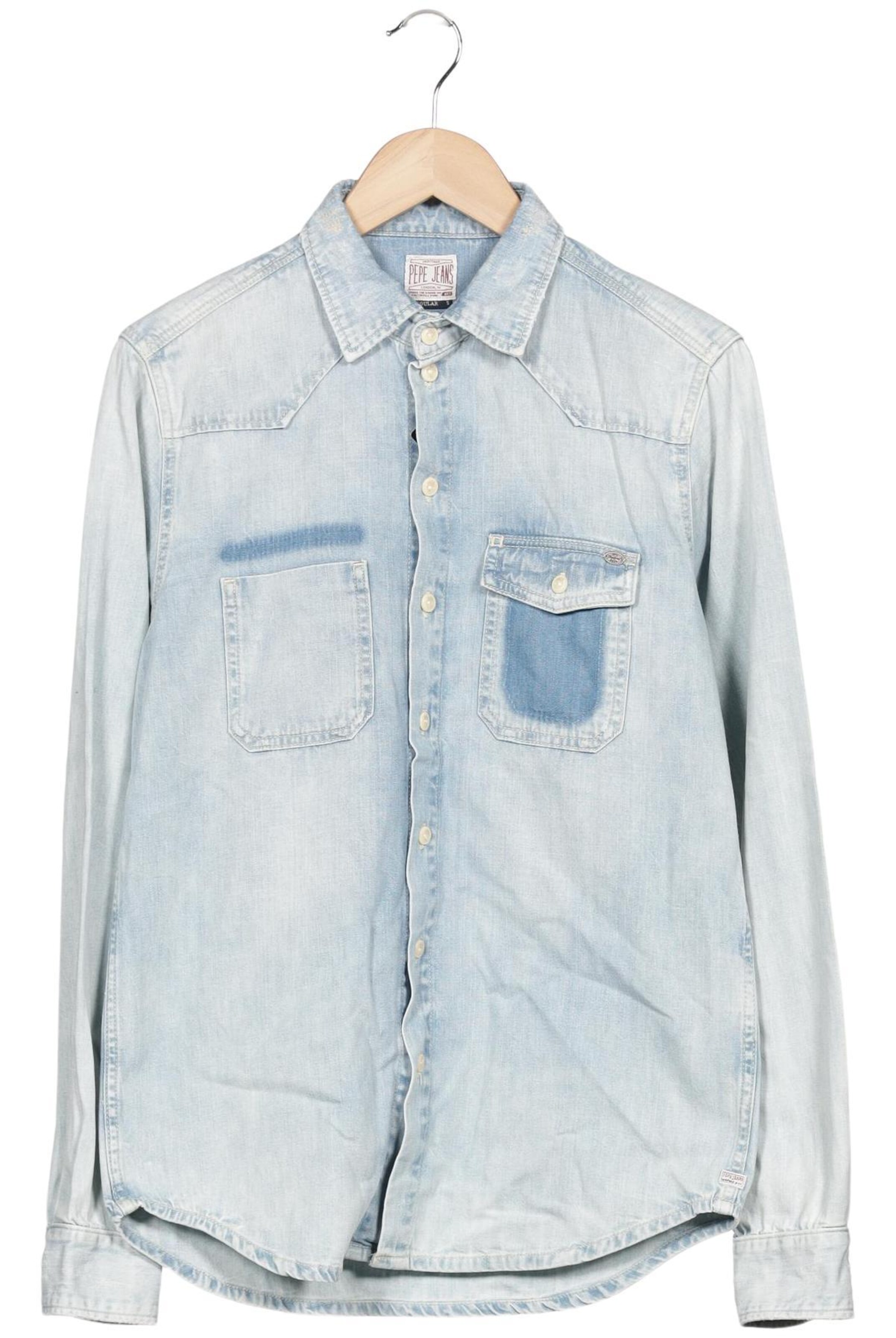 Pepe Jeans Hemd S in Blau: Vorderseite