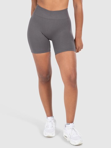 Coupe slim Leggings 'Cetrina' Smilodox en gris : devant