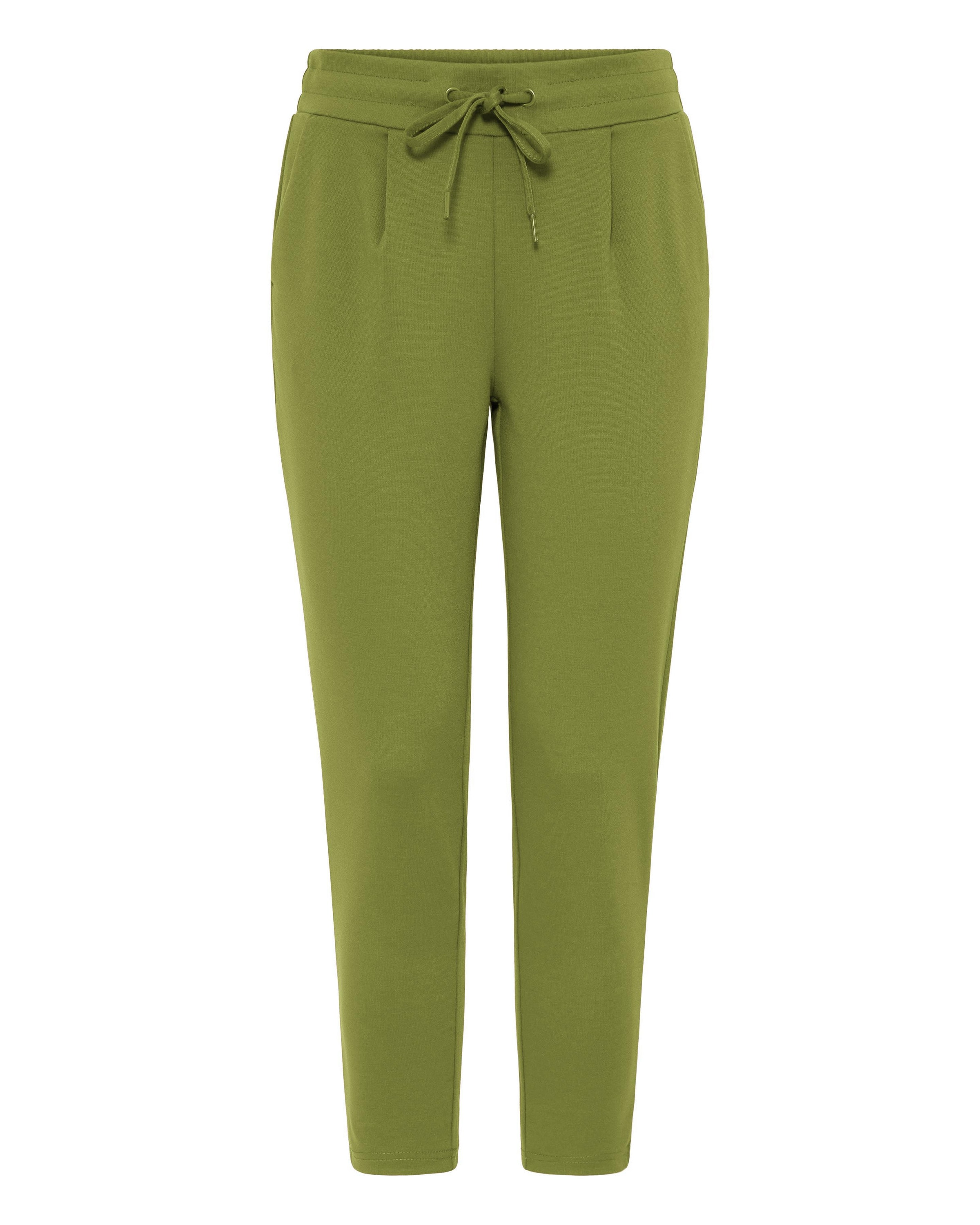 ICHI - Tapered Pantalón plisado 'IHKate' en verde: frente