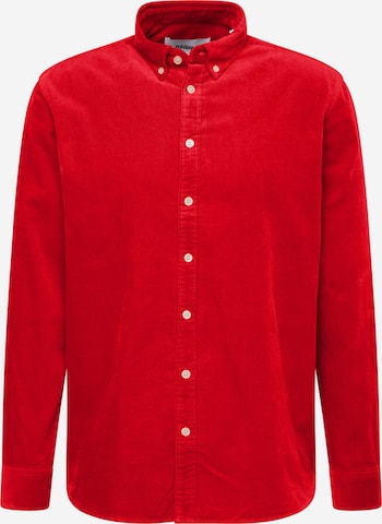 Coupe regular Chemise 'Walther 2.0' minimum en rouge : devant