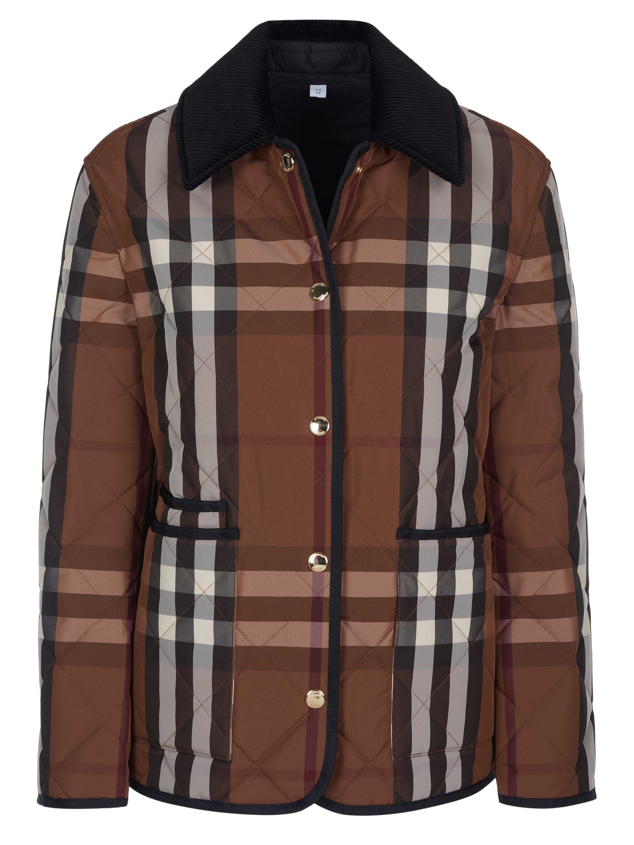 BURBERRY Winter Jacket 'Burberry DRANEFELD Jacke braun' in Brown: front