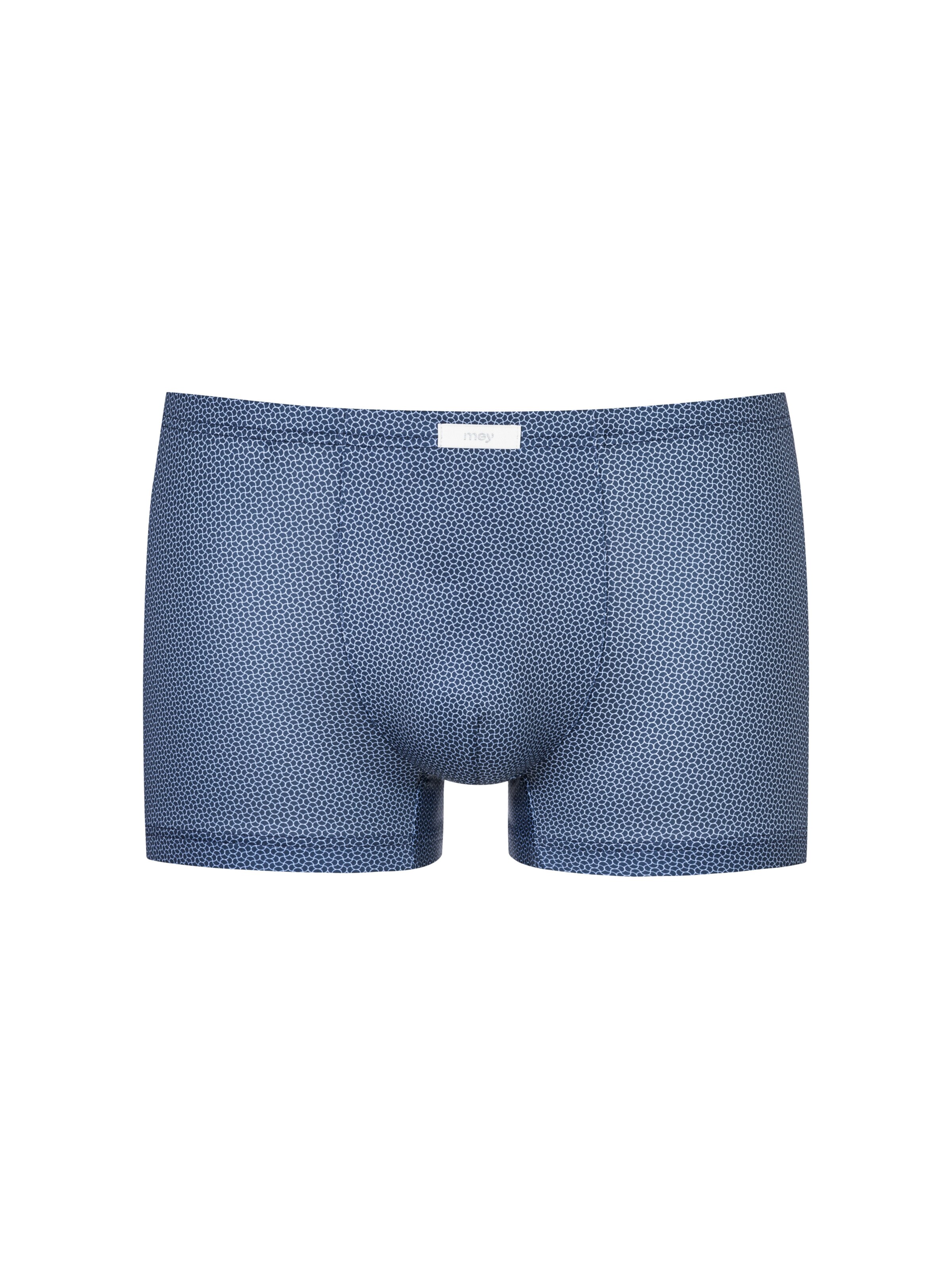 Mey Boxershorts 'Curved Lines' in Blau