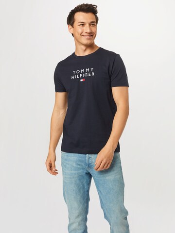 TOMMY HILFIGER Tričko – modrá: přední strana