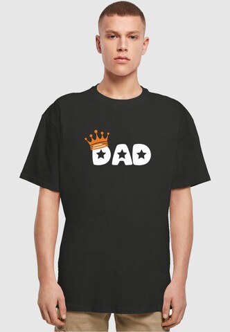 Merchcode Shirt 'Fathers Day - King Dad' in Zwart: voorkant