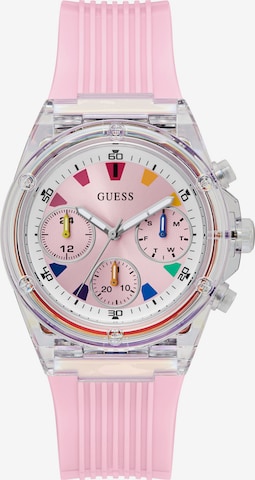 GUESS Analoog horloge 'ATHENA' in Roze: voorkant