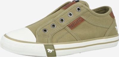 MUSTANG Slip-on obuv, veľkosť 36 - kaki / biela, Produkt