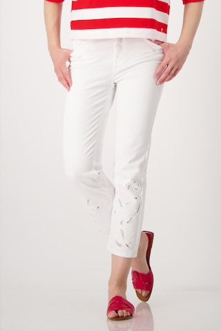 monari Slimfit Jeans in Beige: Vorderseite