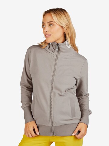 Elbsand Zip-Up Hoodie 'Alvis' in Beige: front