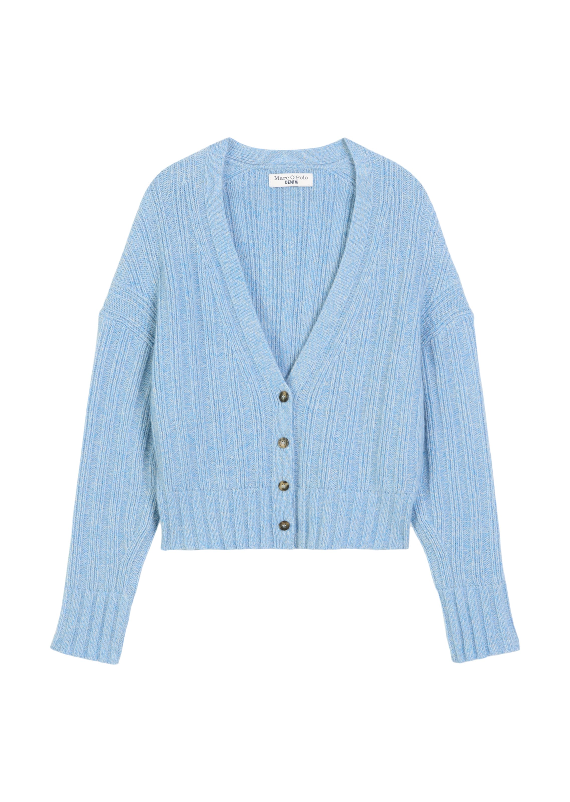 Marc O'Polo DENIM Strickjacke in Blau: Vorderseite