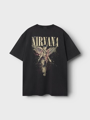 NAME IT Shirts 'Nirvana' i sort