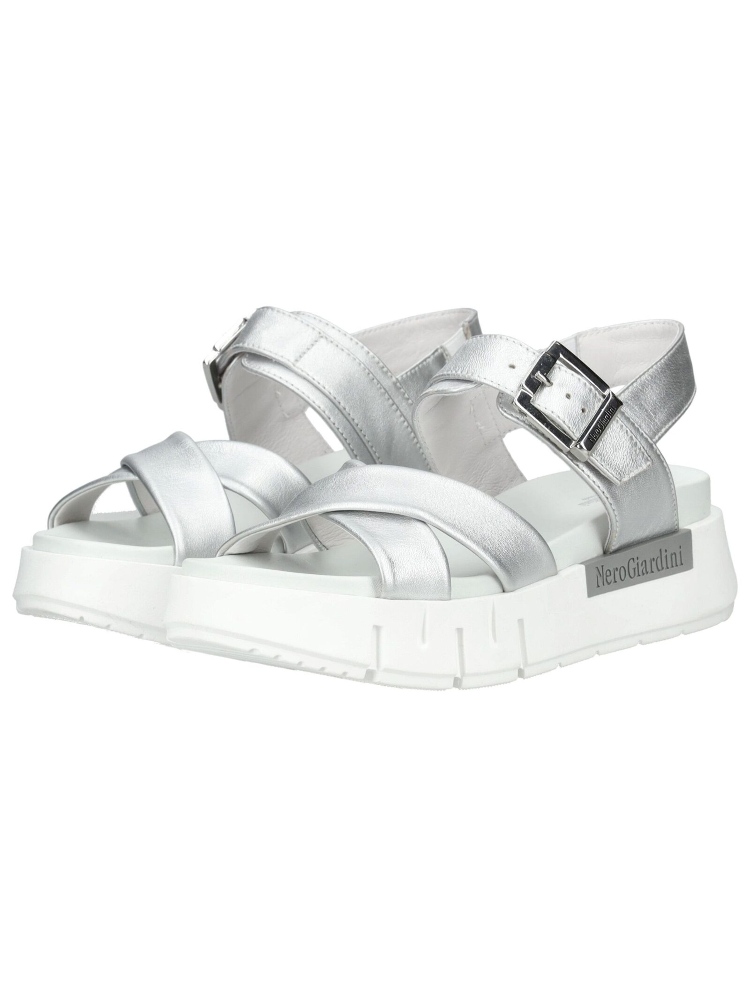 Nero Giardini Sandals in Silver