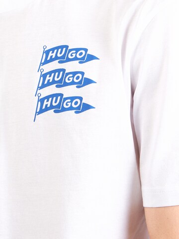 HUGO Póló 'Nalien' - fehér